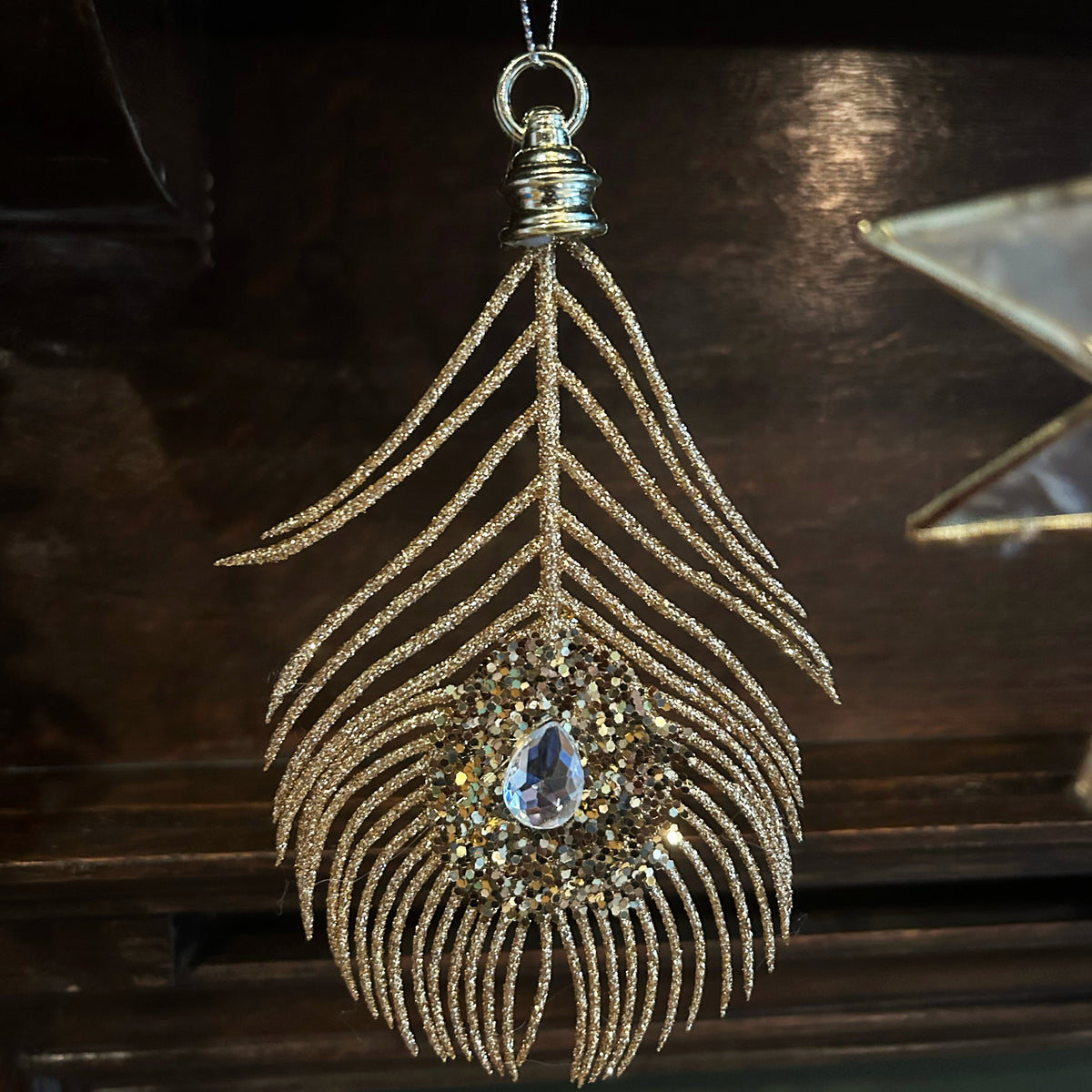 Peacock Feather Ornament –