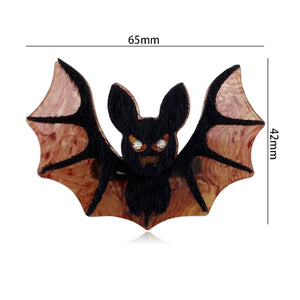 Acrylic Bat Brooch