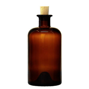 Old Pharmacy Amber Glass Bottle 500ml