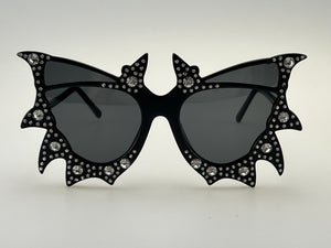Bat Wing Rhinestone Sunglasses