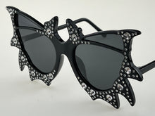 Load image into Gallery viewer, Bat Wing Rhinestone Sunglasses