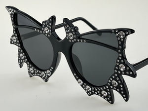 Bat Wing Rhinestone Sunglasses