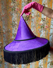 Load image into Gallery viewer, Velvet Witch Hat Lampshade