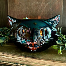 Load image into Gallery viewer, Vintage Halloween Ceramic Cat Oil Burner