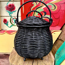 Load image into Gallery viewer, Cauldron Wicker Basket - PREORDER