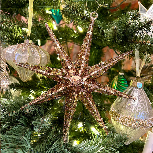 Large Glitter Star Ornament