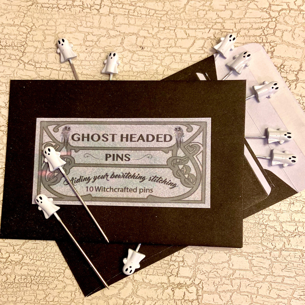 Ghost Headed Sewing Pins