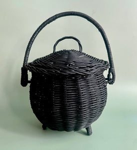 Cauldron Wicker Basket - PREORDER