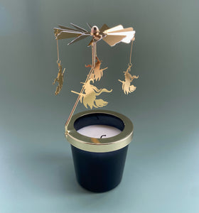 Flying Witch Candle Carousel