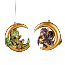 Load image into Gallery viewer, Dragon on The Moon Ornament